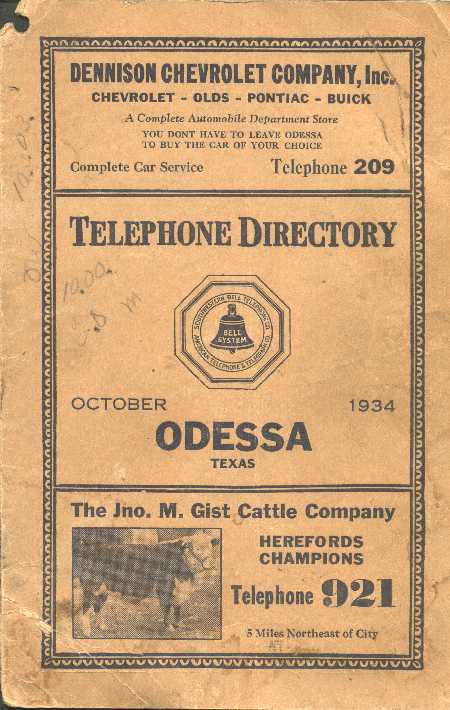1934 Phone book