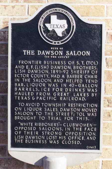 Dawson Historical Marker