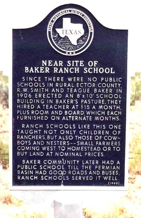 BAKER SCHOOL MARKER