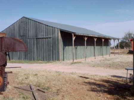 view of the barn from West part of yard