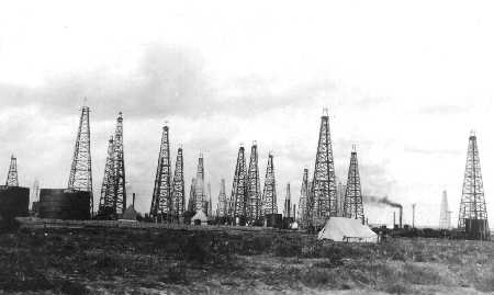 1919 Photo of Burkburnett Texas Oil Field