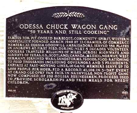 Chuck Wagon Gang Marker
