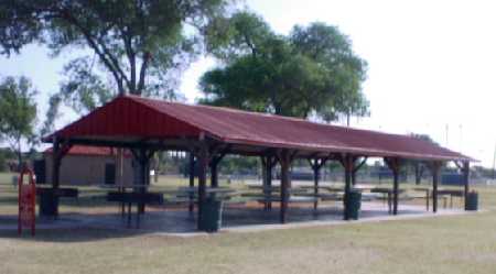 This covered picnic area is a great 
place for picnicing