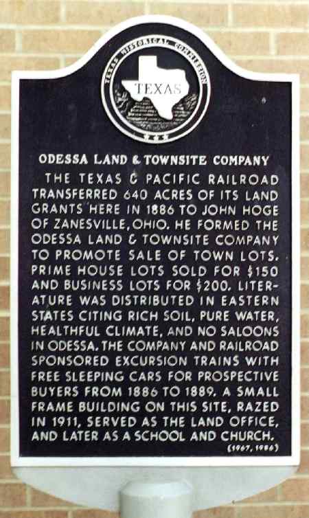 The Town Site of Odessa